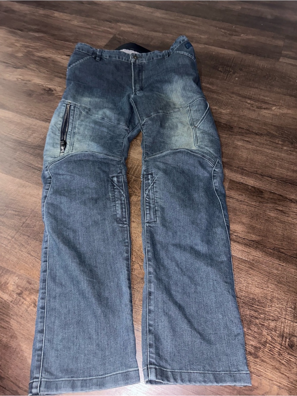 Men's Bootcut Denim Jeans in Faded Blue